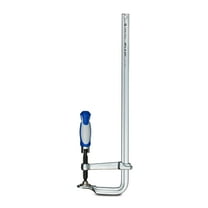 Capri Tools 20-Inch All Steel Bar Clamp with Foldable Ergonomic Handle, 4-3/4-Inch Throat Depth, 1,653 lb Clamping Force