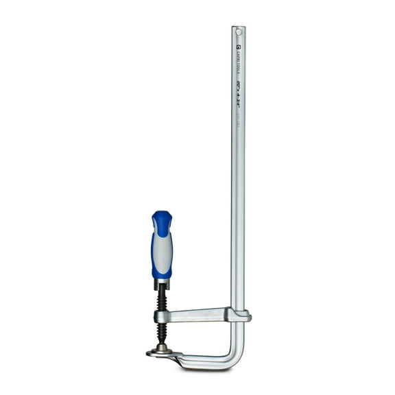 Capri Tools 20-Inch All Steel Bar Clamp with Foldable Ergonomic Handle, 4-3/4-Inch Throat Depth, 1,653 lb Clamping Force