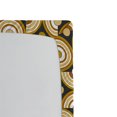 thumbnail image 3 of Ambesonne Retro Fitted Sheet, Funky Abstract Rounded, Twin Size, Grey Marigold Cinnamon, 3 of 3