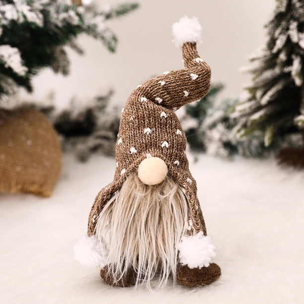 Adornos de muñecas de gnomo de Navidad decoración de muñecas de pie figuritas de mesa Hugtrwg Para estrenar