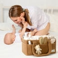 thumbnail image 4 of Baby Diaper Caddy Organizer for Changing Table, Portable Nursery Storage Basket Dresser Top, 4 of 10