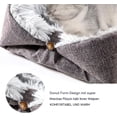 thumbnail image 3 of Cama para Gatos Lavable y Esponjoso Cojín para Gatos 2 en 1 Lugar para Dormir para Gatos Sofá para Gatos Manta para Gatos Suave para Gatos Perros pequeños Cojín de Felpa para Gatos Tamaño de Cama 60, 3 of 5