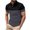 Gray, variant on Man Fashion Leisure Flip Collar Mock Pocket Button Short Sleeve Breathable Tops Brown,XL