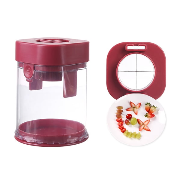 Yuarrent Rebanador de plátano portátil | Herramienta creativa para cortar uvas | Rebanador de huevos extraíble | Rebanador de frutas Cocina y Comedor B