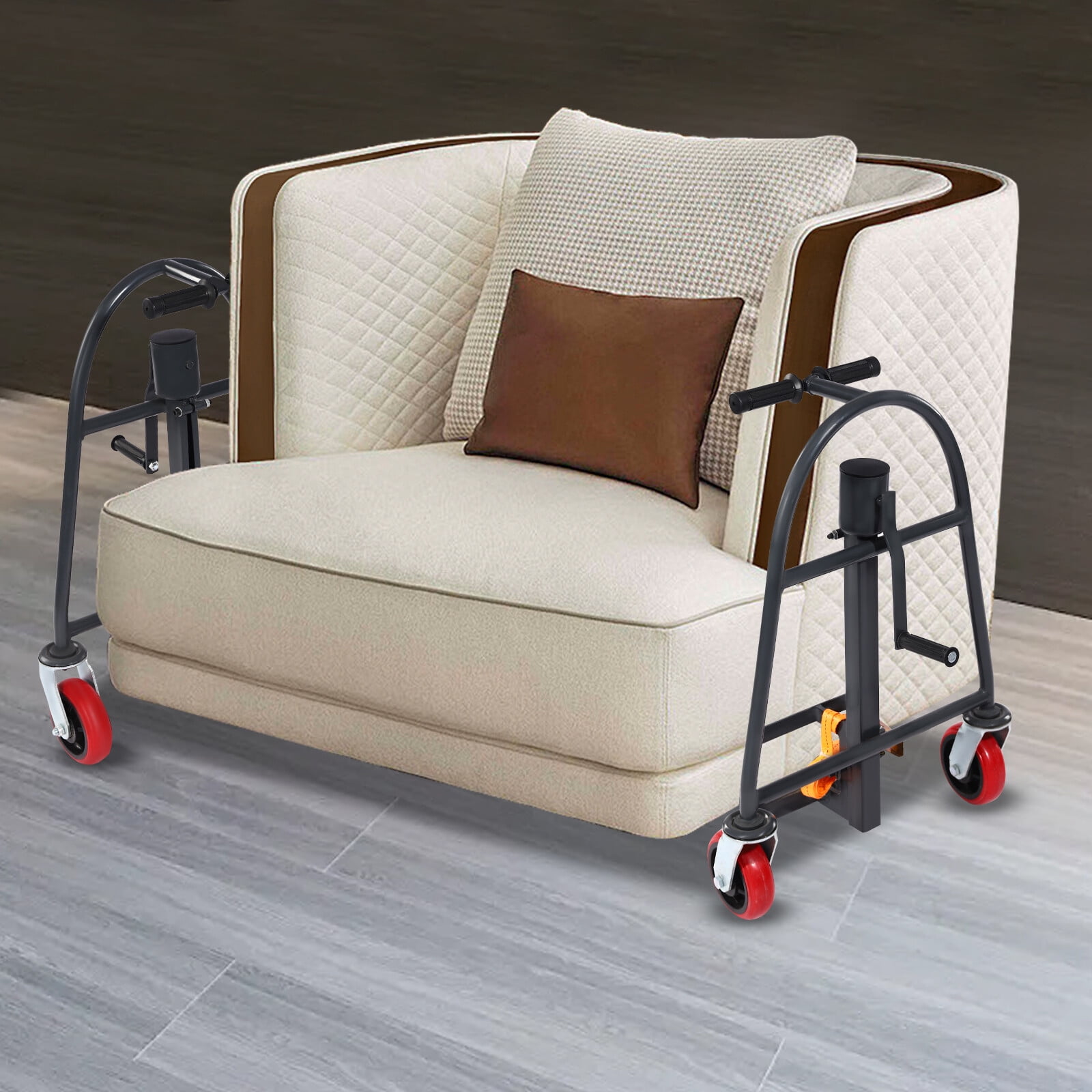 Manual Furniture Moving Tool 1100 LBS Heavy-Duty Carbon Steel Roller Dolly Set