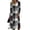 Gray, variant on Long Sleeve Midi Dresses for Women Plus Size Flowy Casual V Neck Wrap Dress Maxi Dress for Wedding Guest, Graduation, Party