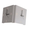 thumbnail image 2 of simhoa Double Sided Corner Wall Clock 2 Mode Lighting Hanging Clock for Living Room White, 2 of 8