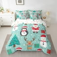 YST Full Bed in a Bag Christmas Comforter Set with Sheets 7Pieces All