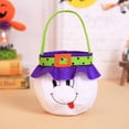 thumbnail image 2 of Bolsa de almacenamiento de Halloween, bolso de mano, bolsa de regalo para dulces, bolso de mano Fantasma blanco, 2 of 9