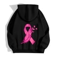 thumbnail image 6 of Lumtrix Breast Cancer Awareness Hoodies Zip Up For Women Track Jackets Long Sleeve Pink Ribbon Awareness Hoodies Jacket With Pockets Black M, 6 of 6