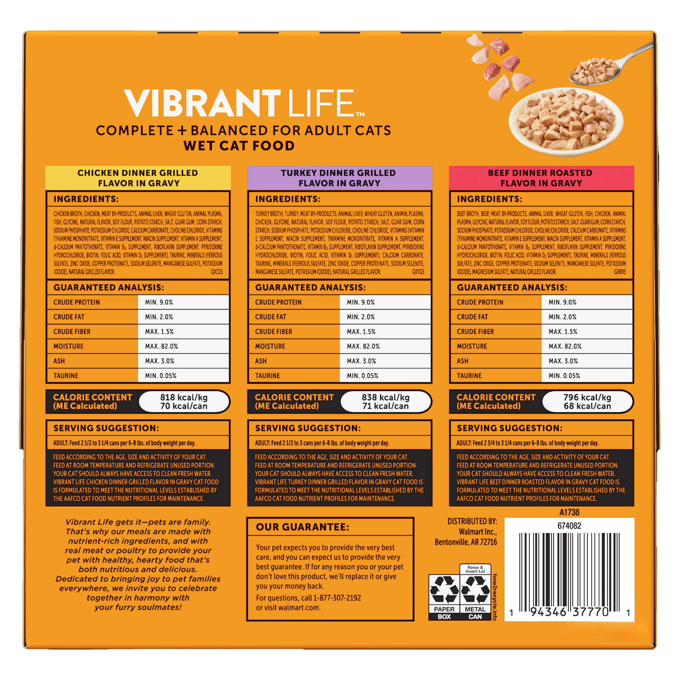 Vibrant Life Variety Pack Grilled & Roasted Wet Cat Food 30 Count photo 7