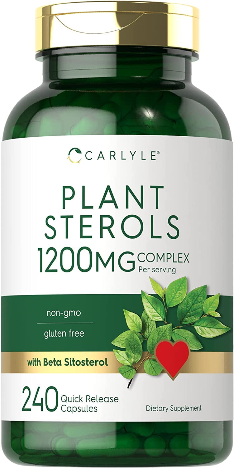 Plant Sterols 1200 mg 240 Capsules with Beta Sitosterol by