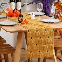 Hometravel Fall Thanksgiving Table Runner, Pumpkin Themed Holiday Decor, 33x183cm Dining Table Cover for Autumn, Seasonal Home Celebration Accent