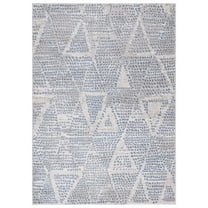 SAFAVIEH Palma Marlyne Geometric Area Rug, Beige/Blue, 2'2" x 3'9"