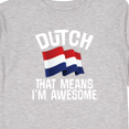 thumbnail image 4 of Inktastic Dutch Gift Pride Netherlands Flag Boys or Girls Long Sleeve Toddler T-Shirt, 4 of 5