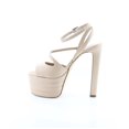 thumbnail image 2 of Steve Madden Larssa Blush Stiletto Heel Ankle Strap Peep Toe Heeled Sandals (Blush, 7), 2 of 8