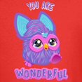 thumbnail image 3 of CafePress - Furby You Are Wonderful Kids T Shirt - Dark T-Shirt Kids XS-XL, 3 of 4