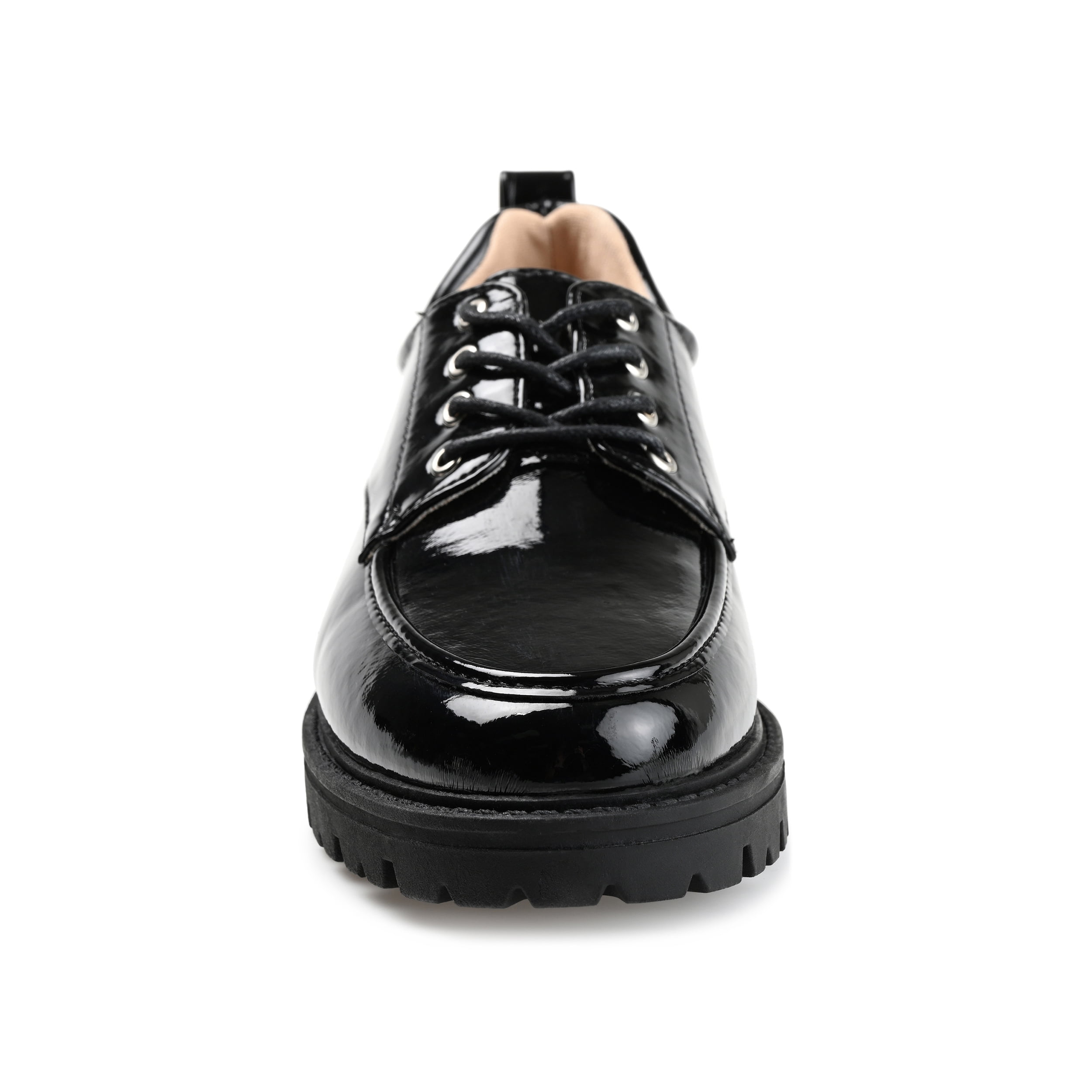 Journee Womens Zina Almond Toe Lace-up Oxford, Widths Available