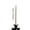 White, variant on SHJHENG Halloween Twisted Taper Candles Embossed Ghost Face Long Stick Candlesticks Black White Unscented Dripless Dinner Candle For Halloween Table Mantel