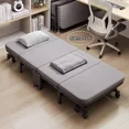 thumbnail image 2 of Conveniente cama plegable de oficina de tamaño pequeño, sillón reclinable para siesta, cama individual para adultos, cama de campamento de acompañante para Hospital con polea, muebles plegables, 2 of 4