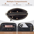 thumbnail image 5 of KXF Square PU Leather Shoulder Bag Women Chic Crossbody Bag Lady Handbag Trendy Satchel Purse Clutch, 5 of 8