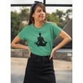 thumbnail image 2 of Yoga Silhouette      T-Shirt Women -Image by Shutterstock, Female 4X-Large, 2 of 4