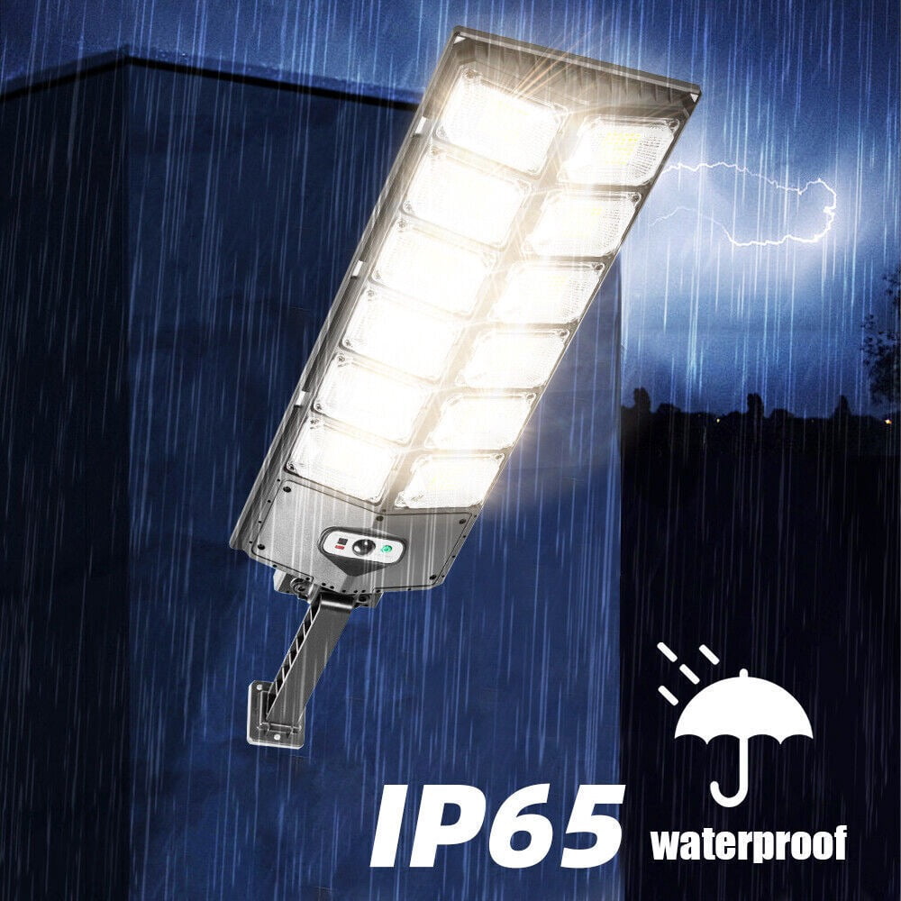 Outdoor Solar Street Light Motion Sensor Lamp Commercial Dusk To Dawn Road Lamp