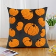 thumbnail image 5 of Summercome Fall Pumpkin Decorative Pillow Covers, 18"x18", Soft Plush Faux Fur Wool Farmhouse Throw Cushion Cases for Autumn Thanksgiving Holiday Home Decorations, 5 of 7