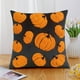 thumbnail image 5 of Fundas de cojines de Halloween Diseño bordado de calabaza | Fundas de cojín de terciopelo 18x18 pulgadas | Decoración festiva para el hogar de Acción de Gracias con sofá cama, cremallera oculta, 5 of 6