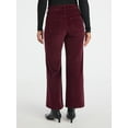 thumbnail image 3 of Time and Tru Women's Velvet Wide Leg Pants, 32" Inseam, Size 0-20, 3 of 6