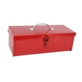 thumbnail image 1 of Caja de almacenamiento de Estuche de transporte de Metal para herramientas de reparación de automóviles, 15x6,3x5 pulgadas con pestillo para coche dom, 1 of 8