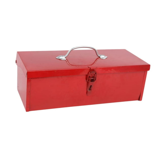 Caja de almacenamiento de Estuche de transporte de Metal para herramientas de reparación de automóviles, 15x6,3x5 pulgadas con pestillo para coche dom