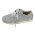 thumbnail image 2 of Espadrilles de Mode pour Femmes Lacets Espadrilles Confortables Chaussures de Marche en Flocage Chaussures d'Entraînement Extérieures, 2 of 7