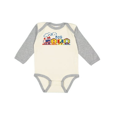 Inktastic Train Big Bro Boys Long Sleeve Baby Bodysuit
