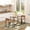 Brown, variant on Dining Tables HOMCOM 3 Piece Dining Table Set for 2, Modern Kitchen Table and Chairs, Dining Room Set for Breakfast Nook, Small Space, Apartment, Space Saving,Wooden Dining Tables