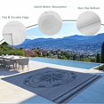 thumbnail image 4 of Fsddascl Nautical Compass Outdoor Rug for Patio/Deck/Porch, Non-Slip Large Area Rug 5 x 8 Ft, Navy Blue Striped Coastal Compass Indoor Outdoor Rugs Washable Area Rugs, Reversible Camping Rug Carpet, 4 of 5
