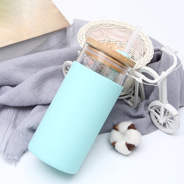 Tasse en verre transparent motif fraise avec couvercle en paille résistant à la chaleur en borosilicate résistant au micro-ondes pour café, milkshake, maison et bureau Tasse en verre transparent motif fraise avec couvercle en paille résistant à la chaleur en borosilicate résistant au micro-ondes pour café, milkshake, maison et bureau