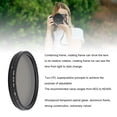 thumbnail image 4 of Adjustable ND Filter, ND2 to ND400 with Rotating Frame, Optical Glass Lens Camera Filter That Works for Various Lighting Conditions, 4 of 7
