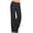 Black, variant on Staron Winter Casual Pants for Women Elastic Waist Solid Loose Fit Trousers Comfy Relaxed Long Pants, Black 5XL