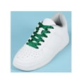 thumbnail image 2 of INSPIRE CHIC Unisex Solid Color Flat 0.4'' Wide Ribbon Shoelaces 2 Pairs 80cm/31.5" Dark Green, 2 of 6