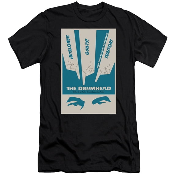 Star Trek Tng Season 4 Episode 21 Premium Canvas Adult Slim Fit 30/1 T-Shirt Black