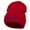 Red, variant on Labor Day Raised Fist Embroidered 12 Inch Long Knitted Beanie - White OSFM