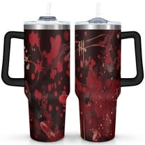 Halloween Ghost Tumbler Happy Halloween Pumpkin Tumbler Cup with Straw,Thermal with Lids for Hot and Cold Drinks for Outdoor Sports Wedding 40 oz Boo Mug