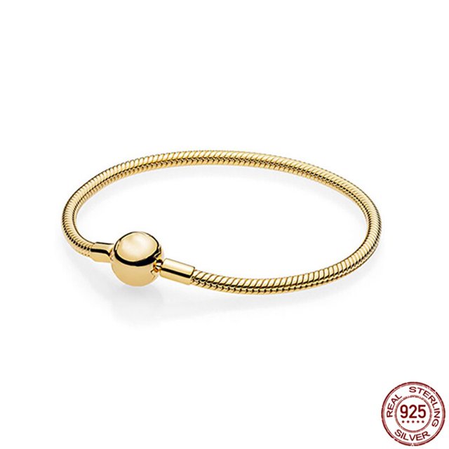 Hebilla de cubo clásica de Plata de Ley 925, pulsera con hebilla en forma de corazón, compatible con abalorios originales, joyería artesanal, gran oferta