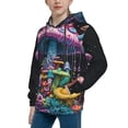 thumbnail image 2 of Daiia Colorful Mushroom for Boys Fashion Hoodies & Sweatshirts with Kangaroo Pocket,Hooded Sweatshirt for Kid, Breathable& Moisture Wicking-X-Large, 2 of 6