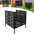 thumbnail image 5 of 42.13*42.13*44.88 Modern Air Conditioner Fence Iron Outdoor Equipment Enclosure Black for Backyard, 5 of 18