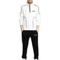 thumbnail image 1 of Oyolan Ensemble de Sport 2 Pcs pour Garçons, Sweat à Col Montant avec Pantalon de Jogging, Blanc 150, 1 of 7