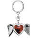 thumbnail image 1 of Llavero de alas de ángel en forma de corazón Republician elefante levanta bandera, 1 of 3