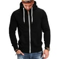 thumbnail image 2 of Vedolay Hoodies for Men 2023 Printed Crew Neck Long Sleeves Shirt with Pocket Black,M, 2 of 4
