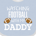thumbnail image 4 of Inktastic Watching Football with My Daddy Boys or Girls Baby Bib, 4 of 4